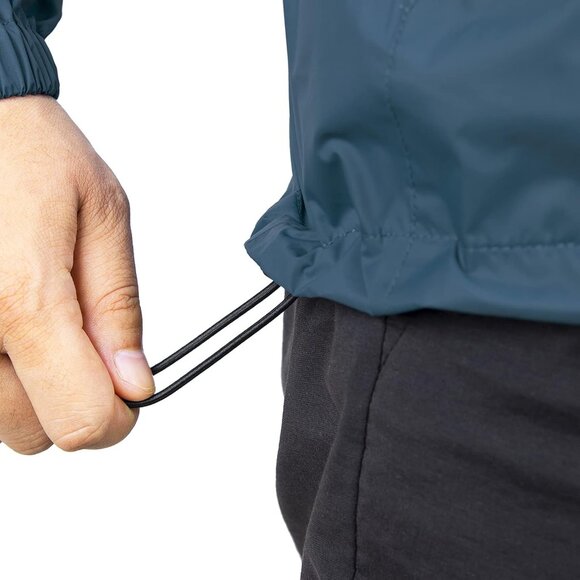 Packable Rain Jacket Men's Lightweight Waterproof Rain Shell Jacket Raincoat wit - Picture 5 of 5